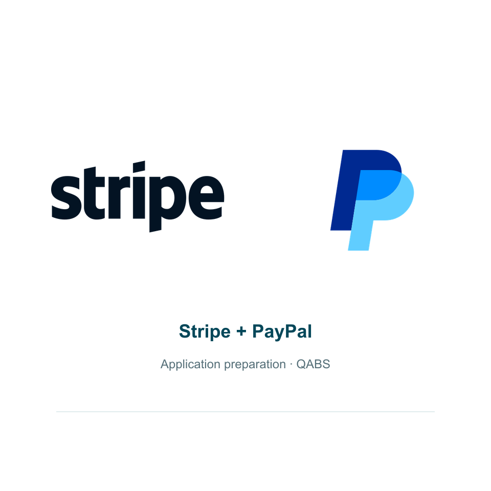 باقة تهيئة بوابات المتجر — Stripe + PayPal