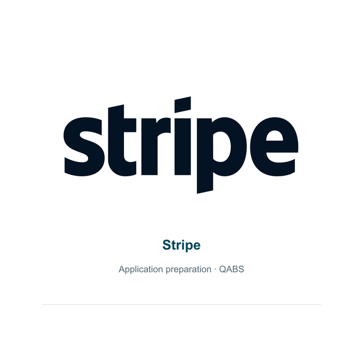 تهيئة طلب Stripe والربط بعد القبول